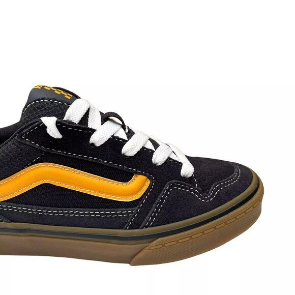 Vans Caldrone Youth Boy's Suede Sneakers Size 3 Navy Blue Classic Stylish Shoes - Picture 6 of 16